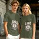 Olive Green Appa Yip Yip Graphic T-Shirt