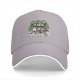 Black baseball cap with 'Water My Plants When I'm Gone' skull and plant graphic