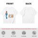 Olive T-Shirt With Blue Monster And Ghost Graphic Print