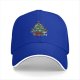 Black Baseball Cap With Christmas Tree Gaming Themed Artwork