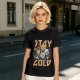Olive Graphic T-Shirt with Stay Gold Rock Band Artwork
