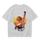 Anime Pirate Adventure Sunset Graphic T-Shirt Design