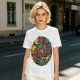 Gaming Character Grill Graphic Olive T-Shirt