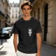 Oversized Olive T-Shirt With Wednesday Addams Portrait Print
