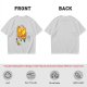 Olive T-Shirt With Sleeping Cosmic Cat And Planets Graphic