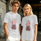 Olive t-shirt with cute unicorn and 'Don't judge me I was born to be awesome not perfect' text