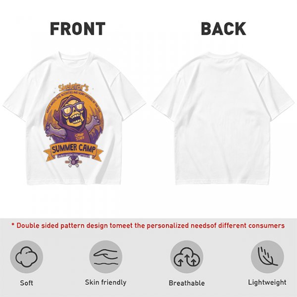 Skeletor's Summer Camp Themed Graphic T-Shirt