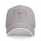 Black Baseball Cap with White Trim Brim