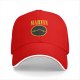 Black baseball cap with Marvin dead face graphic print