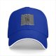 Black baseball cap with iconic Unknown Pleasures graphic print