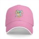 Black baseball cap with cartoon beer can robot graphic
