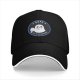 Black Baseball Cap With Nope Seal Of Disapproval Graphic