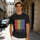 Olive T-Shirt With Rainbow Pride Cats Graphic