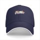 Black baseball cap with a lazy sleeping unicorn graphic