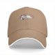 Black baseball cap with a lazy sleeping unicorn graphic