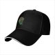 Black Baseball Cap With Fantasy Warrior Silhouette Art Print