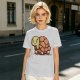 Olive Green T-Shirt With Cute Cartoon Turtle Graphic