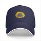 Black baseball cap with cartoon Ctrl character holding a coffee mug