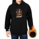 Black Halloween Skeleton Hoodie with Spooky Sugar Print