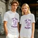 Olive t-shirt with a cute unicorn holding an axe and the text I will cut you into pieces