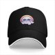 Black Baseball Cap With Cool Sunglasses Seal Sunset Graphic