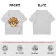 Olive Green T-Shirt With Cute Mushroom Skull Graphic