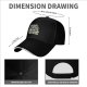 Black baseball cap with 'Water My Plants When I'm Gone' skull and plant graphic