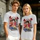 One Piece Monkey D. Luffy Graphic Print Olive T-Shirt