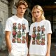Christmas Capybara Characters Graphic T-Shirt