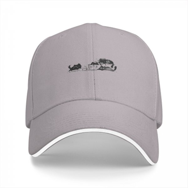 Black Baseball Cap with Subtle Dark Embroidered Design