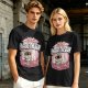 Olive t-shirt with cartoon knight 'Praise the Sun' graphic