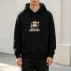 Black hoodie with a cute cat graphic and 'CAME BACK NEGATIVE' text