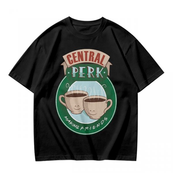 Central Perk Making Friends Coffee Cup Graphic T-Shirt