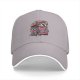 Black baseball cap with cowboy raccoon graphic and 'where the vibes ain't howdy' text