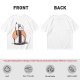 Olive t-shirt with Snoopy and Woodstock sushi print