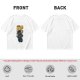 Olive T-shirt with Astronaut Cat 'I'm Just Here For The Milk' Print
