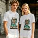 I Have The Paw-er Lion Graphic Olive T-Shirt