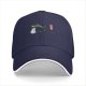 Black baseball cap with small forest spirit and soot sprite graphic