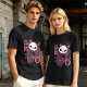 Olive T-Shirt with Skull Cat Ice Cream Graphic Print
