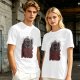 Olive t-shirt with 'Praise the Dark Lord' and dark cat graphic