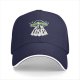 Black baseball cap with UFO and 'Get In Loser' graphic design