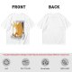 Olive T-Shirt with a Sleeping Cat on a Laptop Print