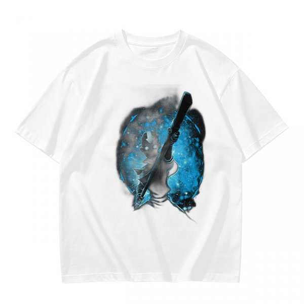 Olive T-Shirt With Galaxy Guitar Player Graphic Print