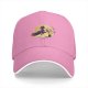 Black Baseball Cap With Witch Riding Broom Full Moon Halloween Art