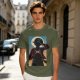 Olive Anime Character Silhouette Graphic T-Shirt