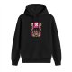Black hoodie with One Piece Tony Tony Chopper graphic print