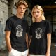 Olive Astronaut Coffee T-Shirt With Space Themed Graphic