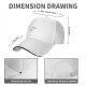 Black Baseball Cap With Cute Running T-Rex Dinosaur Graphic