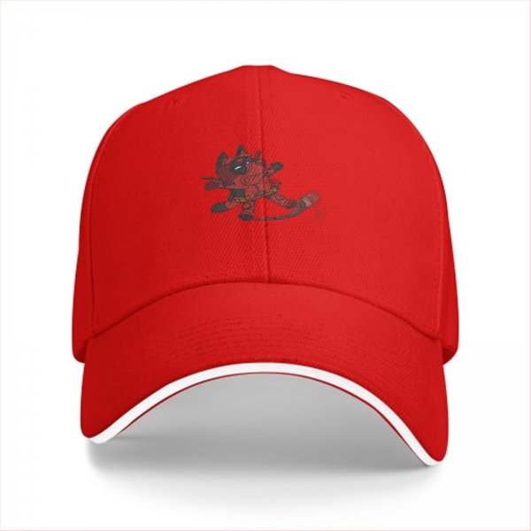 Black baseball cap with chibi Deadpool graphic design