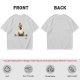 Olive T-Shirt With Surprised Peeking Chicken Graphic And Me? Text